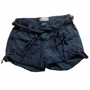 Lucky Brand Black Low rise tie shorts